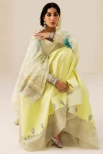 zara shahjahan, 3 piece suit, unstitched, lawn, phool kari 13a , front shirt