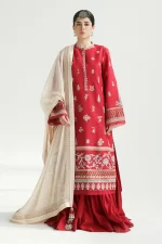 zara shahjahan, 3 piece suit, unstitched, lawn, myra 14a , front