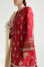 zara shahjahan, 3 piece suit, unstitched, lawn, myra 14a , side