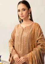 RIAZ ARTS, 3 piece suit, unstitched, TL 320, front neck