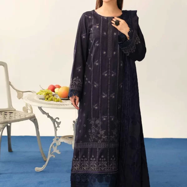 RIAZ ARTS, 3 piece suit, unstitched, TL 324, front