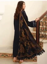 TEHZEEB BY RIAZ ARTS , 3 PIECE SUIT , BLUE , JACQUARD , DUPATTA