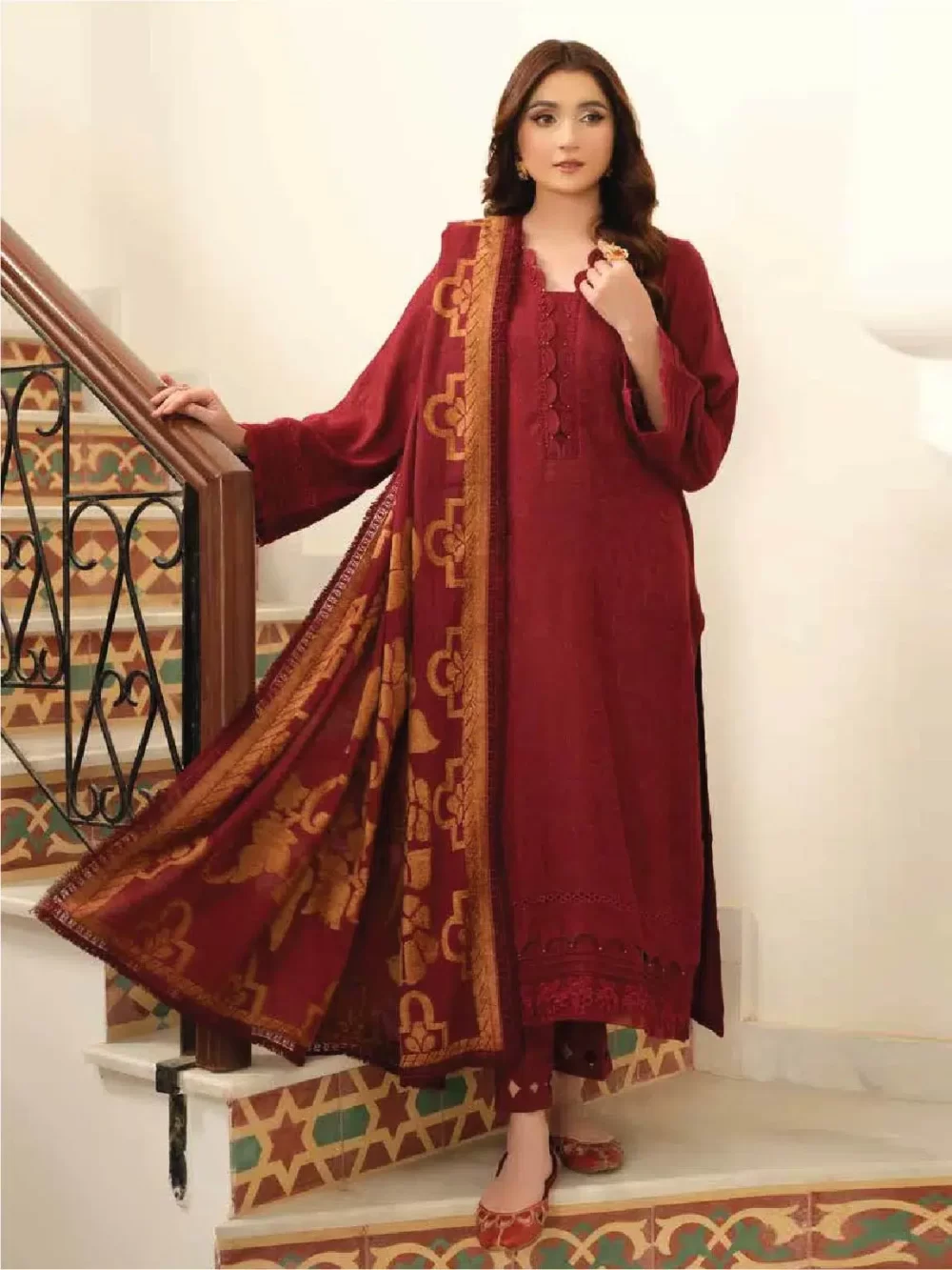 TEHZEEB BY RIAZ ARTS , 3 PIECE SUIT , BLUE , JACQUARD , TL 331, FRONT