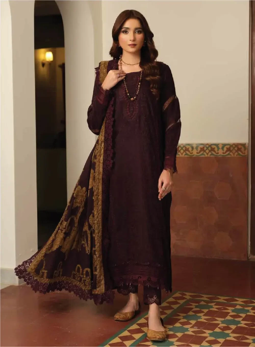 TEHZEEB BY RIAZ ARTS , 3 PIECE SUIT , BLUE , JACQUARD , TL 333, FRONT