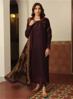 TEHZEEB BY RIAZ ARTS , 3 PIECE SUIT , BLUE , JACQUARD , TL 333, FRONT