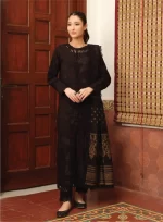 TEHZEEB BY RIAZ ARTS , 3 PIECE SUIT , BLUE , JACQUARD , TL 334, FRONT