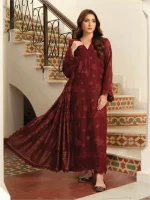 TEHZEEB BY RIAZ ARTS , 3 PIECE SUIT , BLUE , JACQUARD , TL 337, FRONT