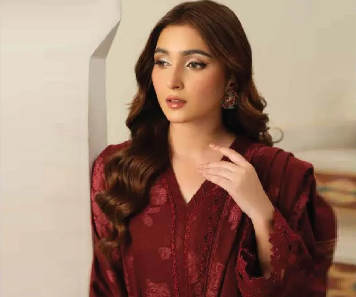 TEHZEEB BY RIAZ ARTS , 3 PIECE SUIT , BLUE , JACQUARD , TL 337, FRONT neck & sleeves