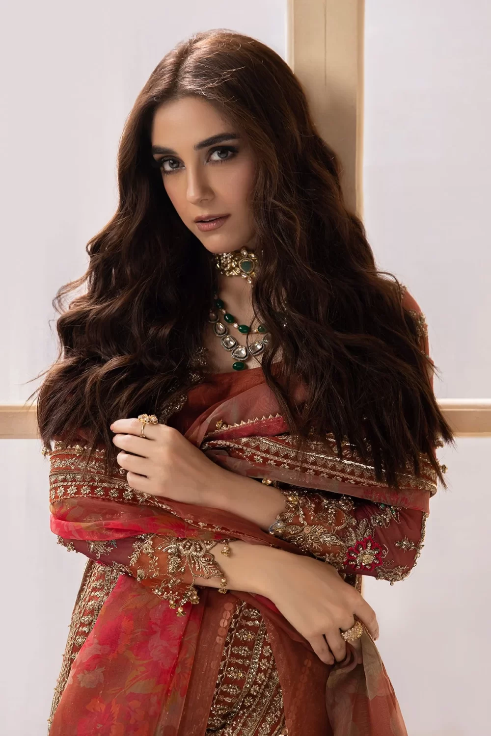 Charizma luxury embroidered Pakistani outfit in soft lawn fabric, perfect for festive and formal occasions – available in the UK.