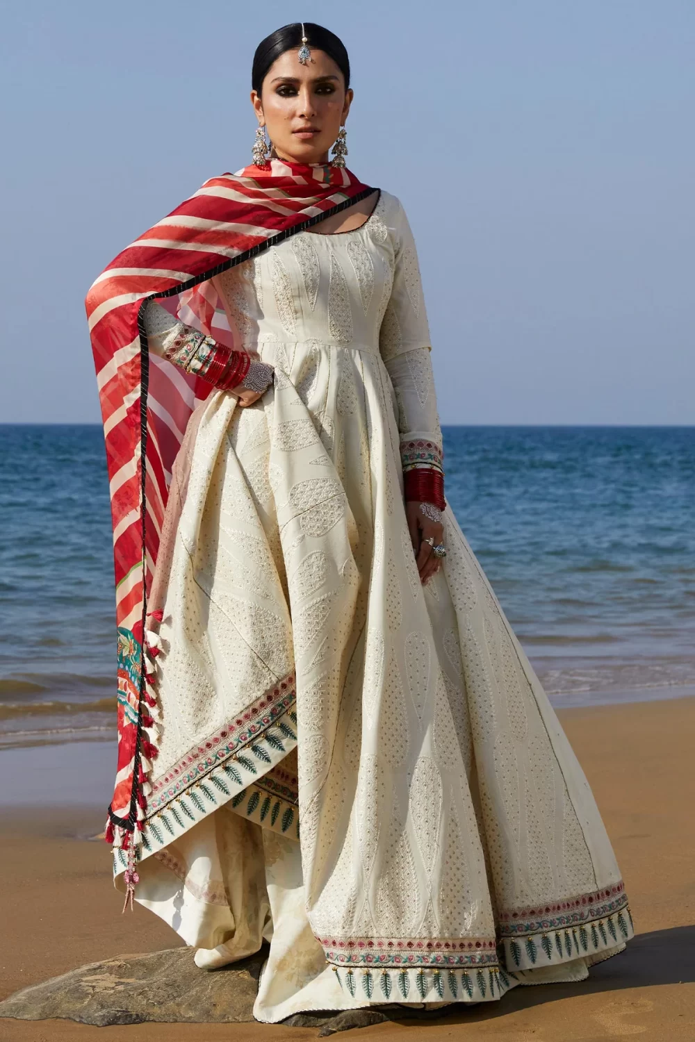 zara shahjahan, 3 piece suit, unstitched, lawn, aaina 8a, front