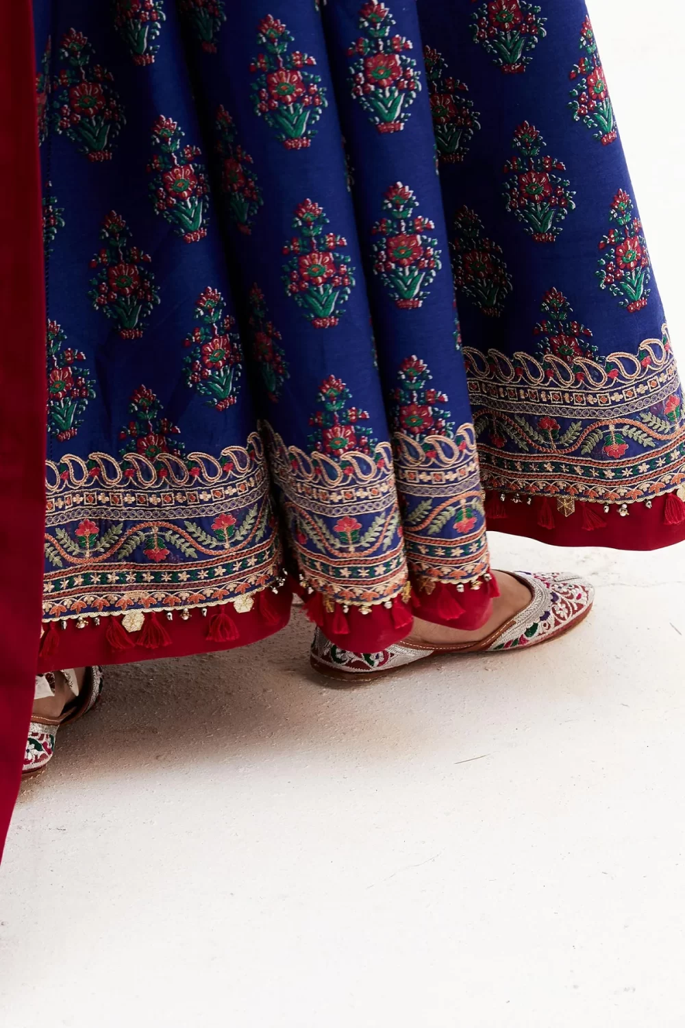 zara shahjahan, 3 piece suit, unstitched, lawn, anarkali11a , front shirt border