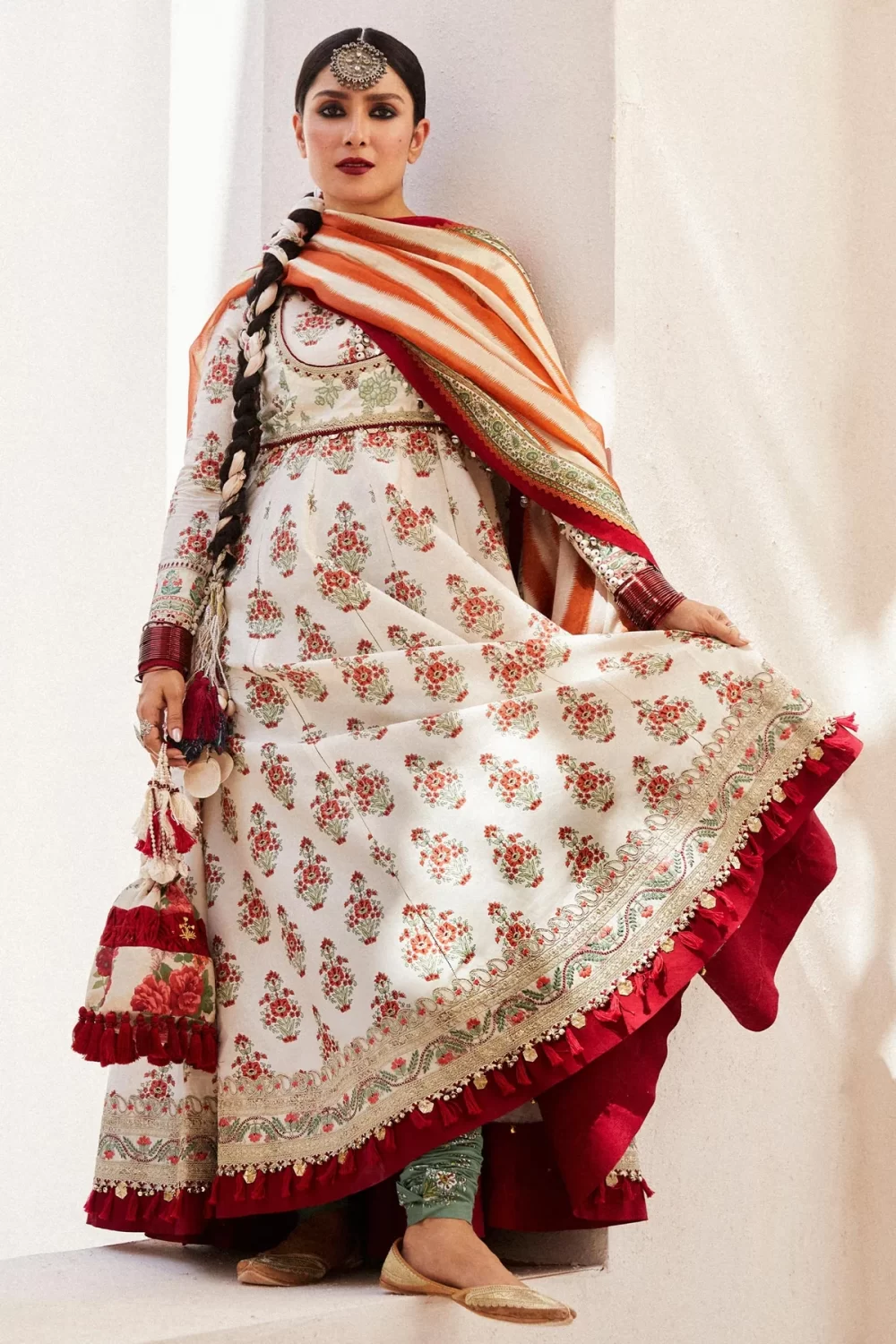 zara shahjahan, 3 piece suit, unstitched, lawn, anarkali11b , frontview