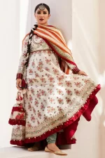 zara shahjahan, 3 piece suit, unstitched, lawn, anarkali11b , frontview