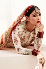 zara shahjahan, 3 piece suit, unstitched, lawn, anarkali11b , front neck
