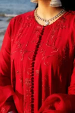 zara shahjahan, 3 piece suit, unstitched, lawn, deena12a , neck style