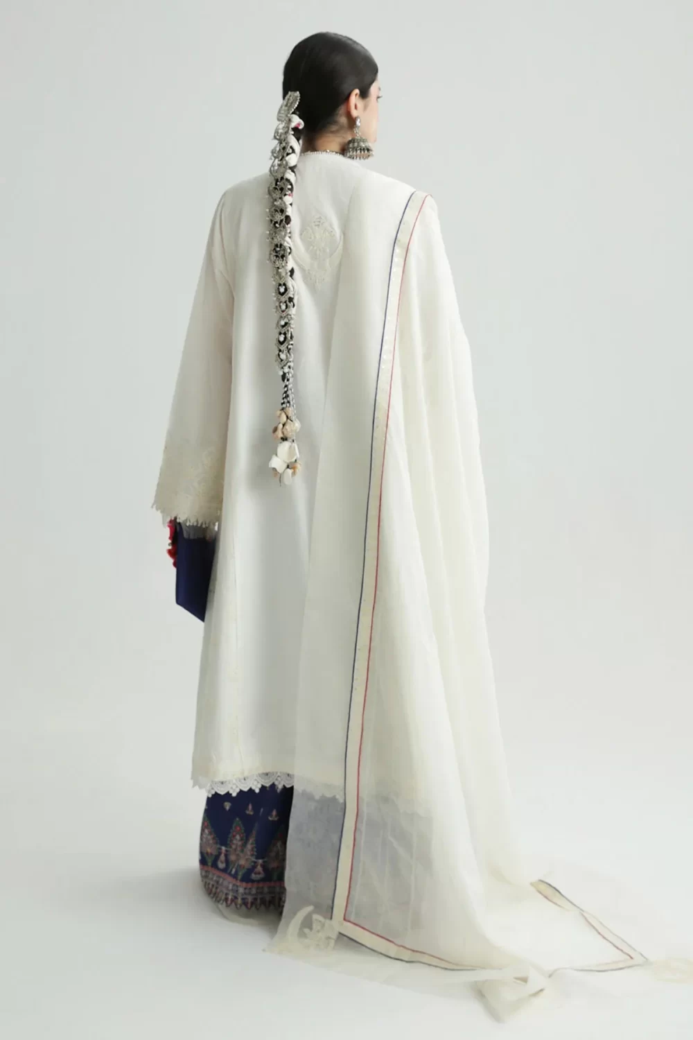 zara shahjahan, 3 piece suit, unstitched, lawn, deena12b , back view