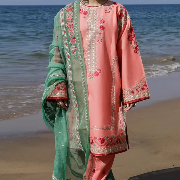 zara shahjahan, 3 piece suit, unstitched, lawn, jiya 6a, front