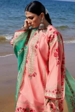 zara shahjahan, 3 piece suit, unstitched, lawn, jiya 6a, side