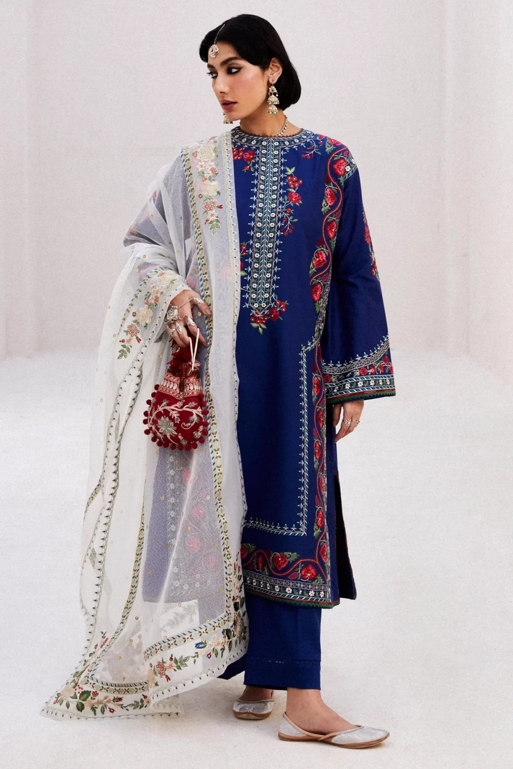 zara shahjahan, 3 piece suit, unstitched, lawn, jiya 6b, front view