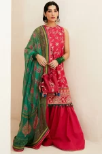 zara shahjahan, unstiched, 3 piece suit, jacquard, korina 3b, dress