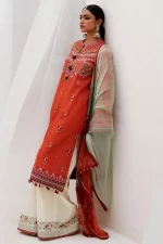 zara shahjahan, 3 piece suit, unstitched, lawn, lamia 7a, side