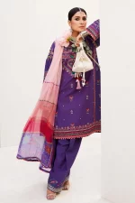 zara shahjahan, 3 piece suit, unstitched, lawn, lamia 7b, front