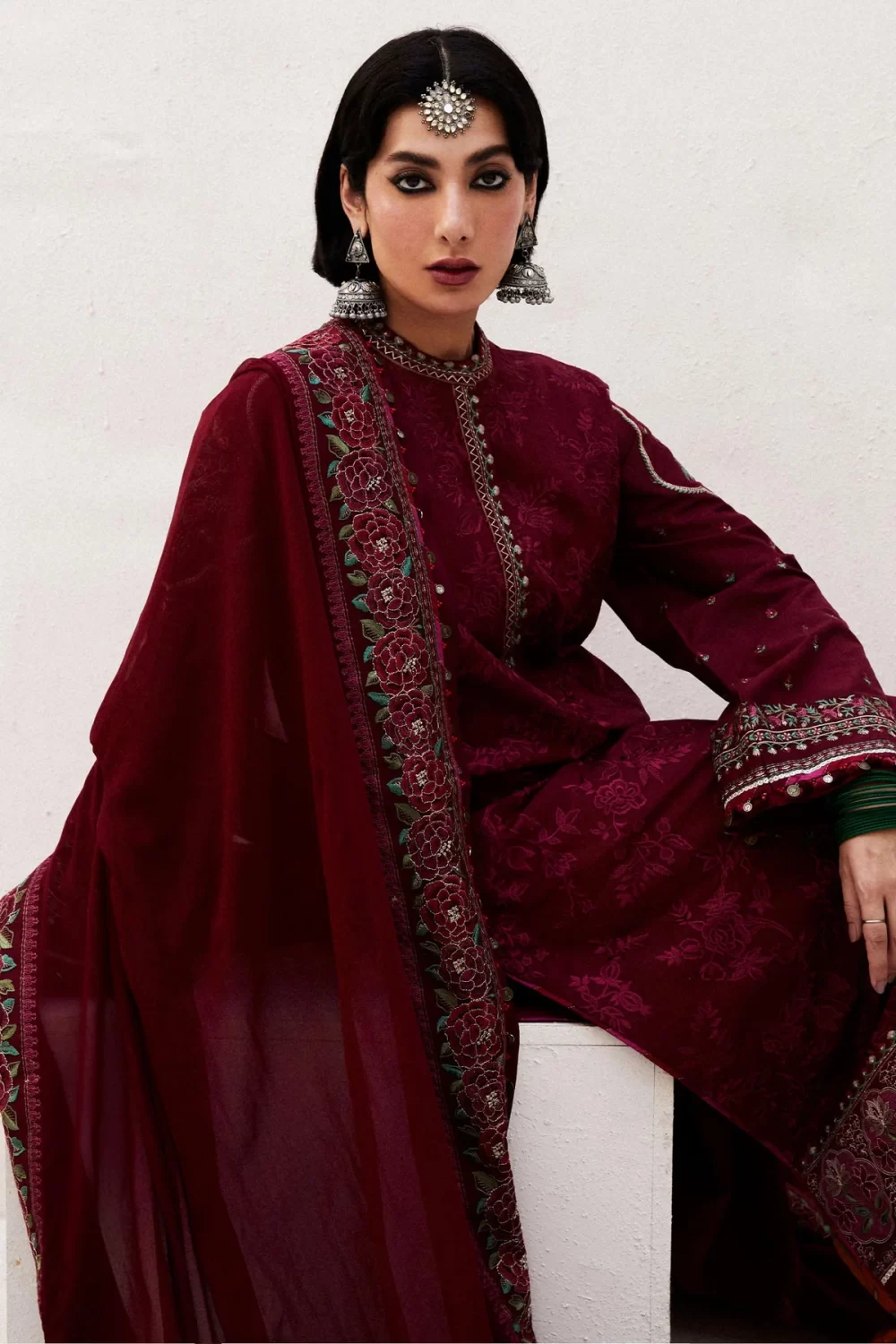 zara shahjahan, 3 piece suit, unstitched, lawn, parsa9a, front view