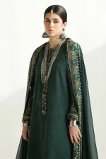 zara shahjahan, 3 piece suit, unstitched, lawn, parsa9b, front top