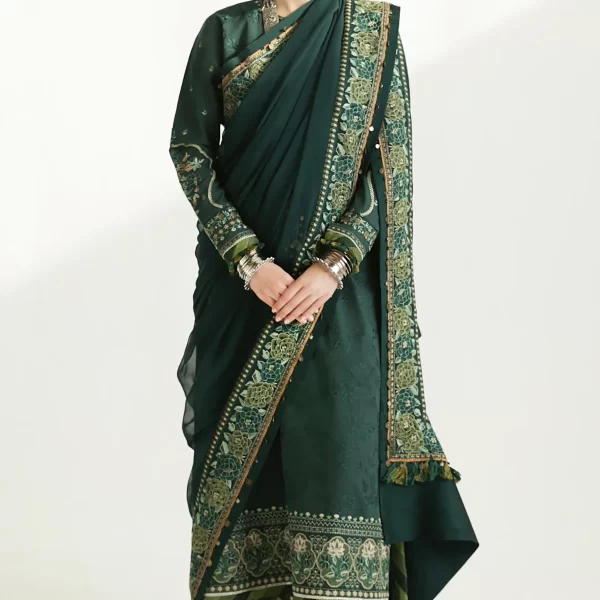 zara shahjahan, 3 piece suit, unstitched, lawn, parsa9b, front side