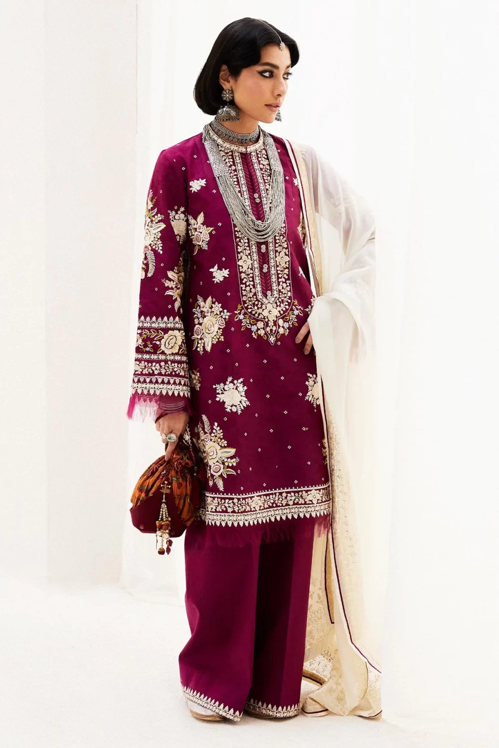 zara shahjahan, 3 piece suit, unstitched, jacquard, siffa 4a, front