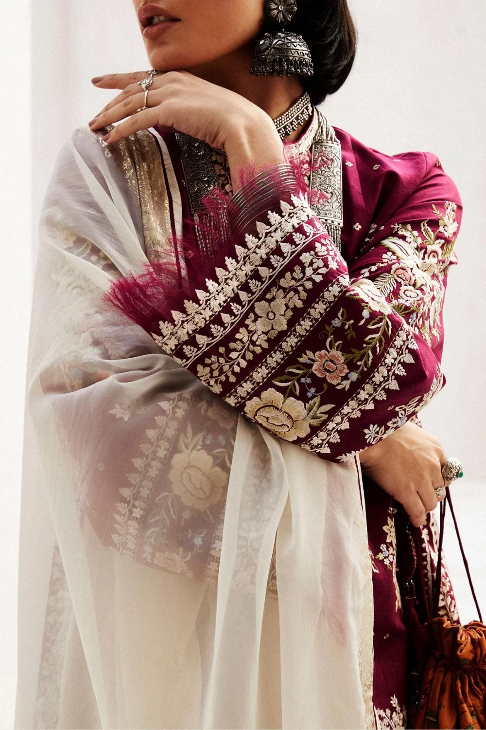 zara shahjahan, 3 piece suit, unstitched, jacquard, siffa 4a, sleeves and dupatta