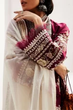 zara shahjahan, 3 piece suit, unstitched, jacquard, siffa 4a, sleeves and dupatta