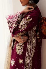 zara shahjahan, 3 piece suit, unstitched, jacquard, siffa 4a, side view