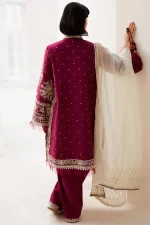 zara shahjahan, 3 piece suit, unstitched, jacquard, siffa 4a, back