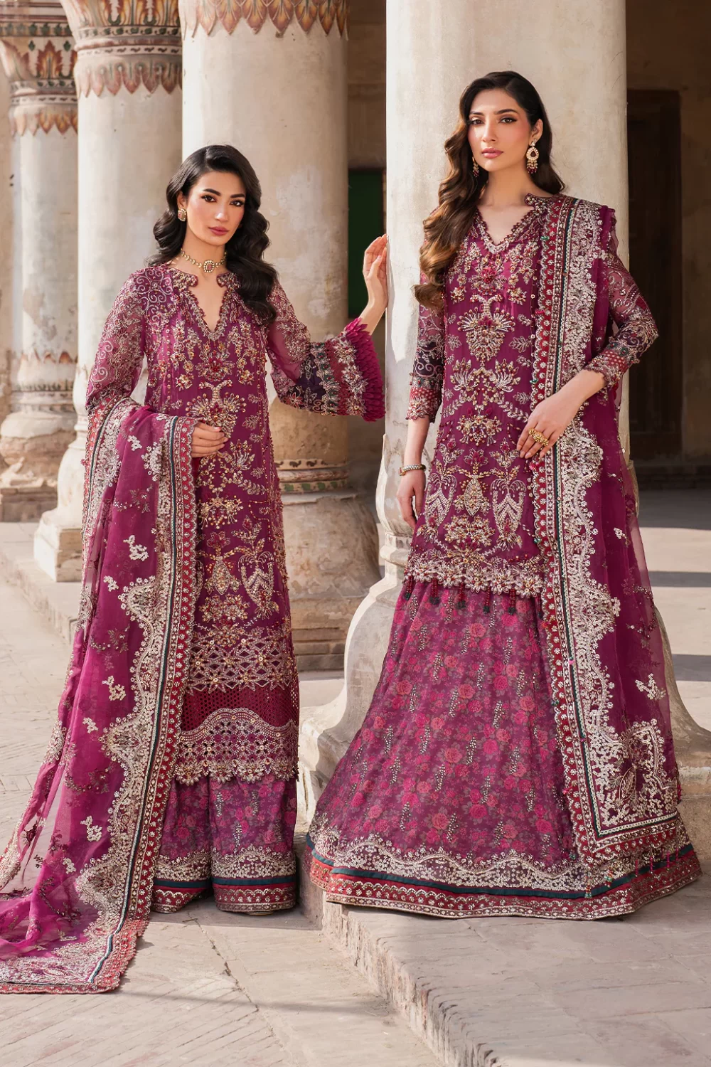 Iznik, luxury chiffon, 25’ , 3 PIECE SUIT , unstitched, chiffon , PINK, ILC-04, NEW STYLE