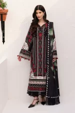 Baroque Eid Lawn 25 , 3 PIECE SUIT , Black , lawn , EL-D01, FRONT