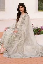 Baroque Eid Lawn 25 , 3 PIECE SUIT , unstitched, Black , lawn , EL-D04, FRONT look