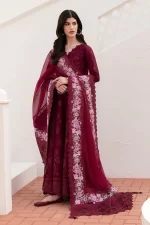 Baroque Eid Lawn 25 , 3 PIECE SUIT , unstitched, Black , lawn , EL-D05, FRONT