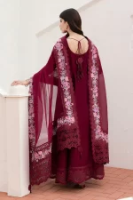 Baroque Eid Lawn 25 , 3 PIECE SUIT , unstitched, Black , lawn , EL-D05, back