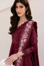 Baroque Eid Lawn 25 , 3 PIECE SUIT , unstitched, Black , lawn , EL-D05, sleeves