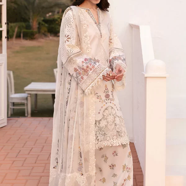 Baroque Eid Lawn 25 , 3 PIECE SUIT , unstitched, Black , lawn , EL-D06, FRONT