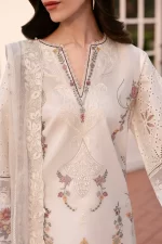 Baroque Eid Lawn 25 , 3 PIECE SUIT , unstitched, Black , lawn , EL-D06, FRONT neck