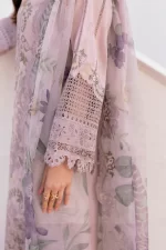 Baroque Eid Lawn 25 , 3 PIECE SUIT , unstitched, Black , lawn , EL-D08, sleeves
