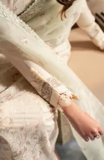 Zarif Lawn 25 , 3 PIECE SUIT , unstitched, ivory , lawn , UNST-LWN-01, SLEEVES