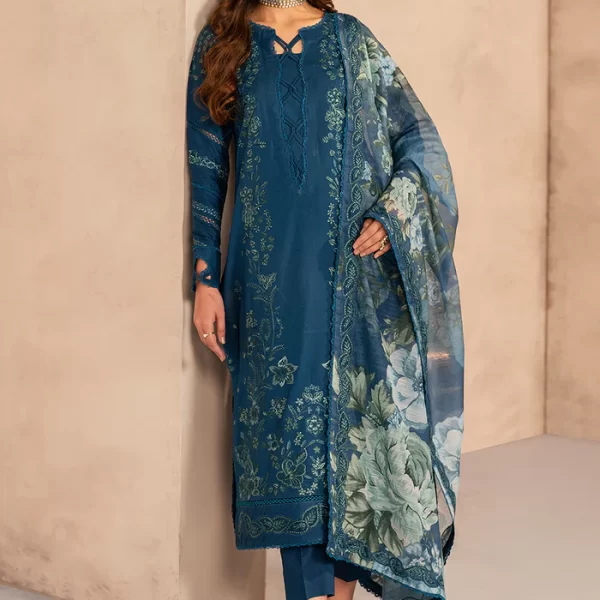 Zarif Lawn 25 , 3 PIECE SUIT , unstitched, ivory , lawn , UNST-LWN-03, FRONT