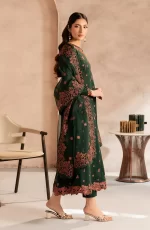 Zarif Lawn 25 , 3 PIECE SUIT , unstitched, green, lawn , UNST-LWN-04, side view