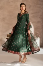 Zarif Lawn 25 , 3 PIECE SUIT , unstitched, green, lawn , UNST-LWN-04, FROck style