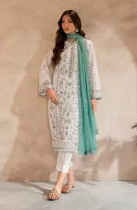 Zarif Lawn 25 , 3 PIECE SUIT , unstitched, green, lawn , UNST-LWN-05, FRONT look