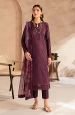 Zarif Lawn 25 , 3 PIECE SUIT , unstitched, maroon, lawn , UNST-LWN-06, FRONT