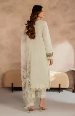 Zarif Lawn 25 , 3 PIECE SUIT , unstitched, green , lawn , UNST-LWN-08, back